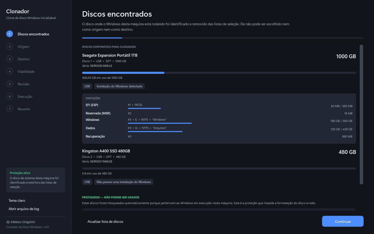 Descoberta de discos